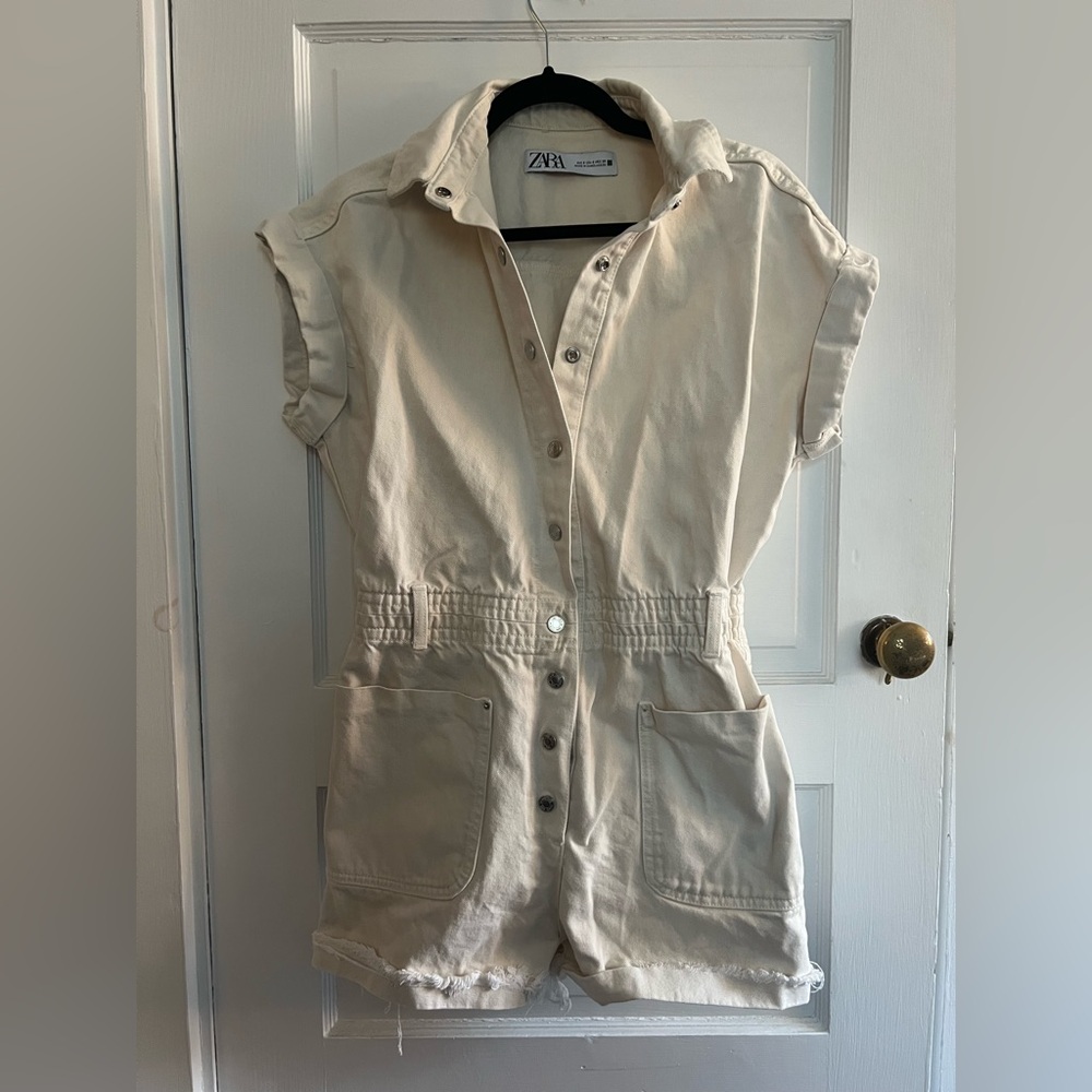 ZARA denim romper EUC